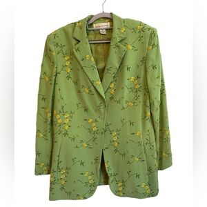 Vintage Rena Rowan Silk Embroidered Jacket